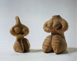 Clay statuettes. Tell Hallaf 6,000 adC.Pergamo Museum.Berlin.