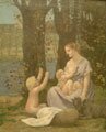 Allegory of Charity.Pierre Puvis de Chavannes.1887.Muse dOrsay.Paris.