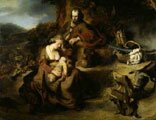The Rest on the Flight into Egypt.Ferdinand Bol.1644.Museum of Fine Arts.Dresden.