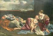 Rest on the Flight into Egypt.GENTILESCHI, Orazio.1628.Muse du Louvre.Paris