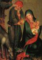 Rest on the Flight to Egypt, panel from Grabow Altarpiece MASTER Bertram. 1383.Kunsthalle, Hamburg.